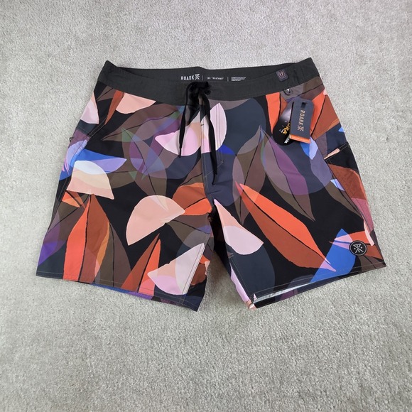 Roark Other - NWT Roark The Boatman Boardshorts‎ Mens Sz 36 Tropical Floral Beach Cruise